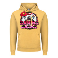 Vintage Mustard Gaming is my valentine Vintage Hoodie - HowdyJamesFarm