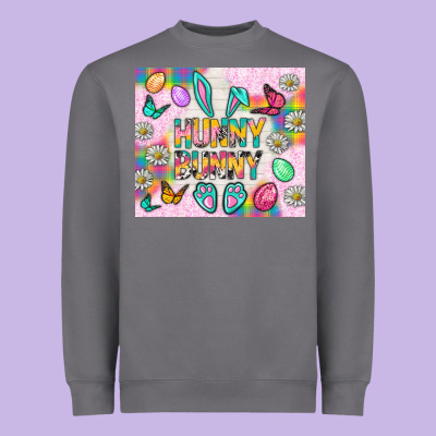 Hunny Bunny And Egg Easter Tumbler Heavyweight Sweatshirt Designed By Bundleandbundleshop