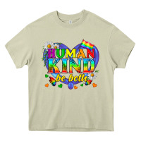 Mossy LGBTQ Pride Human Kind Be Both Heavy Core Tee - BundleAndBundleShop