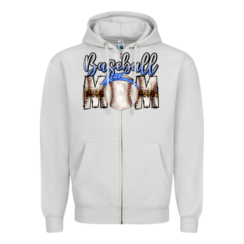 Baseball Mom Zipper Hoodie by CowhideDigitalArt | Teevron