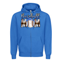 True Royal Baseball Mom Zipper Hoodie - CowhideDigitalArt
