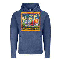 Vintage Denim peaches records and tapes Vintage Hoodie - lanVoArt