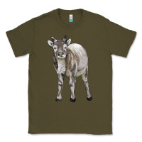 Army Green reindeer fawn deer Classic Tee - LillyAllenDesigns