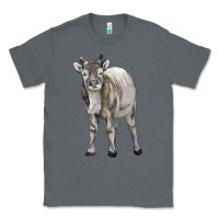 Charcoal Heather reindeer fawn deer Classic Tee - LillyAllenDesigns
