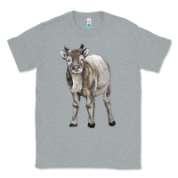 Heather Grey reindeer fawn deer Classic Tee - LillyAllenDesigns