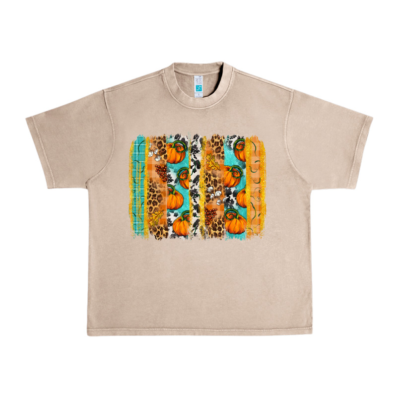 Fall Pumpkin Brushstrokes Urban Heavy Tee by NancyCooperArtShop | Teevron