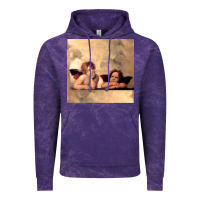Cloud Purple Hot Trend Angels Raphael Cupid Cherubs Art Valentine Angel Vintage Hoodie - lanVoArt