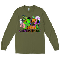 Army Green rt respiratory therapist halloween Long Sleeve Tee - CowGirlArtShop