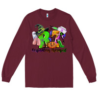 Burgundy rt respiratory therapist halloween Long Sleeve Tee - CowGirlArtShop
