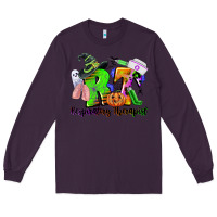 Plum rt respiratory therapist halloween Long Sleeve Tee - CowGirlArtShop