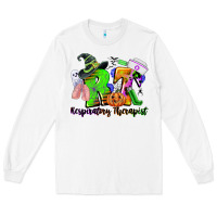 White rt respiratory therapist halloween Long Sleeve Tee - CowGirlArtShop