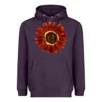 Plum Rouge Royale Sunflower Heavyweight Hoodie - LillyAllenDesigns