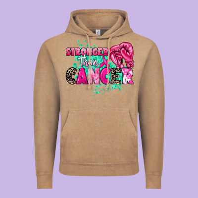 Stronger Than Cancer Vintage Hoodie Designed By Howdyjamesfarm
