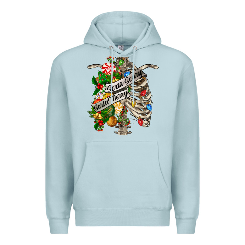Sorta Merry Sorta Scary Chest Premium Hoodie by FaDigitalArtStudio | Teevron