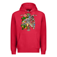 Cardinal sorta merry sorta scary chest Premium Hoodie - FaDigitalArtStudio