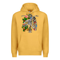 Mustard sorta merry sorta scary chest Premium Hoodie - FaDigitalArtStudio