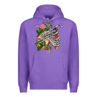 Purple sorta merry sorta scary chest Premium Hoodie - FaDigitalArtStudio
