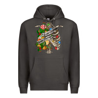 Smoke sorta merry sorta scary chest Premium Hoodie - FaDigitalArtStudio