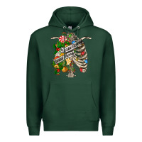 Sports Green sorta merry sorta scary chest Premium Hoodie - FaDigitalArtStudio