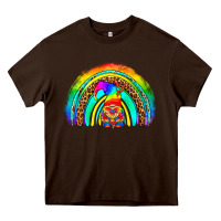 Chocolate Brown LGBTQ Pride Gnome Rainbow Heavy Core Tee - BundleAndBundleShop