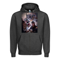 Charcoal Heather unsaid emily julie and the phantoms poster gift (1) Zipper Hoodie - lanVoArt