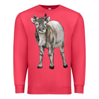 Cardinal reindeer fawn deer Premium Sweatshirt - LillyAllenDesigns