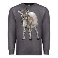 Charcoal Heather reindeer fawn deer Premium Sweatshirt - LillyAllenDesigns