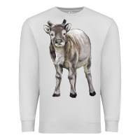 Dove Grey reindeer fawn deer Premium Sweatshirt - LillyAllenDesigns