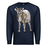 Navy reindeer fawn deer Premium Sweatshirt - LillyAllenDesigns