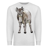 Oatmeal Heather reindeer fawn deer Premium Sweatshirt - LillyAllenDesigns
