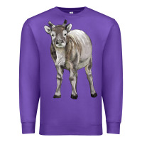 Purple reindeer fawn deer Premium Sweatshirt - LillyAllenDesigns