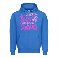 True Royal funny springboard diving quote diver gift for love girl Zipper Hoodie - lanVoArt