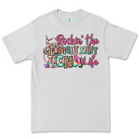 Dove Grey rockin the night shift cna life Premium Tee - RanaPortraitStore