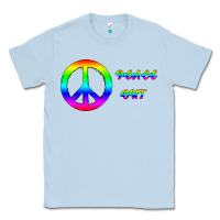 Dusty Blue Peace Out Classic Tee - Bettercallsaul