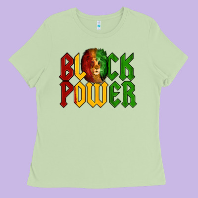 Juneteenth Lion King Black Power Ladies Tee Designed By Lillyallendesigns