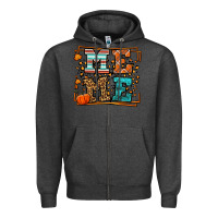 Charcoal Heather Fall Autumn Leopard Meme Zipper Hoodie - LillyAllenDesigns