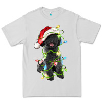 Dove Grey christmas black poodles dog Premium Tee - LillyAllenDesigns