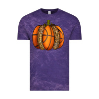 Cloud Purple Basketball Pumpkin Vintage Tee - texasbilliewilder