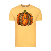 Vintage Mustard Basketball Pumpkin Vintage Tee - texasbilliewilder