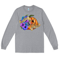 Heather Grey sorta sweet sorta spooky Long Sleeve Tee - CowGirlArtShop