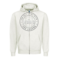 Oatmeal Heather Graphic 365 Nonno The Legend Grandpa Men Funny Gift Zipper Hoodie - lanVoArt