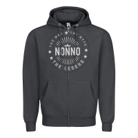 Smoke Graphic 365 Nonno The Legend Grandpa Men Funny Gift Zipper Hoodie - lanVoArt