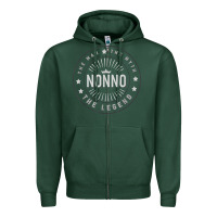 Sports Green Graphic 365 Nonno The Legend Grandpa Men Funny Gift Zipper Hoodie - lanVoArt