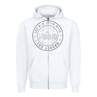 White Graphic 365 Nonno The Legend Grandpa Men Funny Gift Zipper Hoodie - lanVoArt