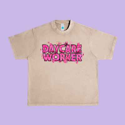 Breast Cancer Daycare Worker Urban Heavy Tee Designed By Texasbilliewilder