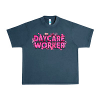 Midnight Navy Breast Cancer Daycare Worker Urban Heavy Tee - texasbilliewilder