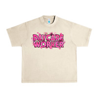 Sandshell Breast Cancer Daycare Worker Urban Heavy Tee - texasbilliewilder