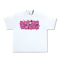 White Breast Cancer Daycare Worker Urban Heavy Tee - texasbilliewilder