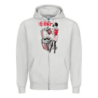 Dove Grey the english beat Zipper Hoodie - lanVoArt