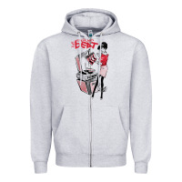 Heather Grey the english beat Zipper Hoodie - lanVoArt